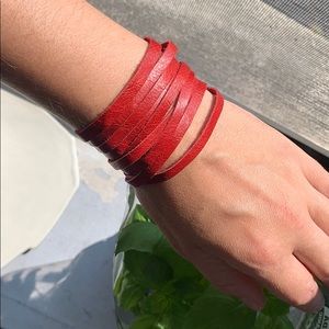 3 for $20 sale🔅 red Leather Cuff Bracelet
